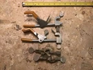 S/p Large 3-PRONG Extension Clamps And Holders Lot Fisher 1451. Fixed Price $15.00.