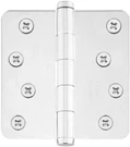 Emtek 91024 4"X4" Plain Bearing 1/4" Radius Ste Hinge-satin Chrome (pair). Fixed Price $5.00.