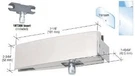 C.r. Laurence CPF34BS Crl Brushed Stainless Wall Mount Transom Curved Patch. Fixed Price $64.35.