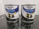 2X Rust-oleum 1976730 Painter's Touch Latex Paint, Half Pint, Flat Black, 8FL Oz. Fixed Price $17.98.