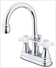 Kingston Brass KS2618PX 4 In. Centerset Bathroom Faucet Nickel. Fixed Price $149.00.
