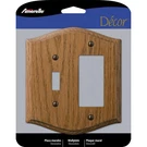 Amerelle Country Medium Brown 2 Gang Oak Wood Rocker/toggle Wall Plate. Fixed Price $11.22.