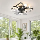 20'' Modern Butterfly Ceiling Fan With Led Light Remote App Control Flush Mount. Fixed Price $104.99.