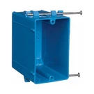Carlon B122A-UPC Switch & Outlet New Work Box, Blue Pvc, 3-3/4 2-1/4. Fixed Price $125.50.