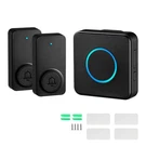 Wireless Doorbell Kit, IP54 Waterproof Chime Ranges Up To 1000 Ft, Adjust. Fixed Price $23.82.