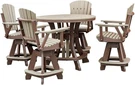 Stylish 5-PIECE Round Counter Height Dining Set For Modern Spaces. Fixed Price $4847.99.
