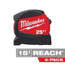 25 Ft. X 1.2 In. Compact Wide Blade Tape Measure With 15 Reach (4-PACK). Fixed Price $100.58.