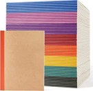 Feela 56 Pack Composition Notebooks Bulk, Kraft Cover 8 Vintage Colors X7. Fixed Price $69.99.