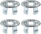 Waziaqoc 4 Pack Sink Overflow Ring Bathroom, Trim Round Hole. Fixed Price $5.85.