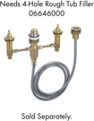 Hansgrohe 06646000 4-HOLE Rough Tub Filler,brass, 0.5,. Fixed Price $190.00.