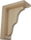 Ekena Millwork Hamilton Traditional Bracket, 3 1/2"W X 7"D 9"H,RUBBERWOOD. Fixed Price $19.99.