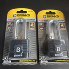 Brinks - 44MM Commercial Laminated Steel Weather Resistant Padlock 2 Pk. Fixed Price $21.99.