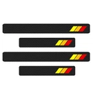 4PCS Tri-color Door Sill Protectors, Automotive Entry Guard, Carbon Fibe.... Fixed Price $32.36.