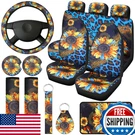 Frienda 13 Pc Leopard Print Car Seat Cover Full Set Women Interior Decor. Fixed Price $46.96.