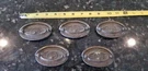 Vintage Brass Shell Trident Dresser Handle Set Of 5 - Art Deco. Fixed Price $17.00.