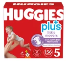 Huggies + Plus Little Movers Size 5, 156-COUNT. Fixed Price $60.28.