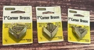 Packs Of 4 Stanley Satin Brass Tone 1" Corner Braces, 80-2190 Qty 3. Fixed Price $19.99.