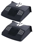 2PCS Plastic Black Drain Grid Gutter Covers Tidy Protector Leaf Guard Outside. Fixed Price $14.76.
