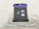 Amerelle Bethany 2 Gang 1-TOGGLE And 1-DUPLEX Metal Wall Plate Black 57TDBK (sw). Fixed Price $16.90.
