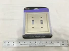 Amerelle Bethany 2-GANG Toggle Metal Wall Plate Brushed Bronze 57TTBZ (sw). Fixed Price $15.90.
