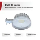 Stonepoint TX-BL12000D Lumen Led Dusk Dawn Barn Area Light 100W. Fixed Price $121.61.