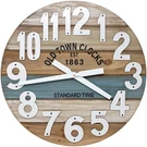 18" Wooden Multi-color Maritime Coastal Beach Large Number Wall Clock (blue, .... Fixed Price $90.25.