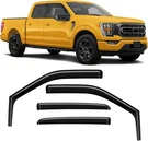 In-channel Rain Guards Ford F150 Fit Supercrew 2015-2025, Black. Fixed Price $69.97.