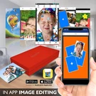 Serenelife Wireless Instant Photo Printer - Portable Borderless Pictures Red. Fixed Price $111.44.