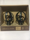 Round Globe Finials Allen + Roth Gunmetal Finish #1239784. Fixed Price $11.29.