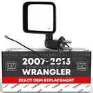 Power Door Mirror, Driver Side For Jeep Wrangler - Heated, Manual Fold, Flat .... Fixed Price $63.99.