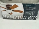 New Hampton Bay Hawkins Ii 44 In. Led Oil Rubbed Bronze Ceiling Fan With Light. Fixed Price $79.99.