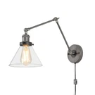 Lnc Swing Arm Wall Glass, Lamp With Plug Cord For Bedroom, Reading. Fixed Price $45.01.