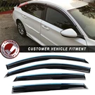 Fits 18-26 Honda Accord Mugen Style 4PCS Tape-on Window Visors W/chrome Trim. Fixed Price $34.99.