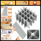 15 Pcs Adjustable Drawer Divider Set - Ultra Deep Organizer For Socks, Underwear. Fixed Price $53.99.