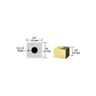 C.r. Laurence SQ7575BR Crl Brass 3/4" Square Standoff Base Long. Fixed Price $18.63.