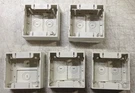 5PCS Siemon CT8-BOX-02 Double Gang Surface Mount Boxes White Floor Wall Electric. Fixed Price $11.85.
