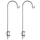 Achla Adjustable Deck Rail Shepherd's Hooks, Black, Pack Of 2. Fixed Price $110.59.