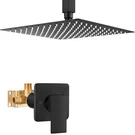 Heyalan Shower Faucet Set Square Stainless Steel Bathroom Matte Black. Fixed Price $114.52.