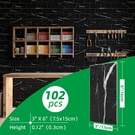 ART3D 102PCS Peel&stick Wall Tiles, Each 3"X6". Fixed Price $49.99.