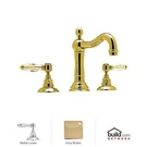 Rohl 119036 Country Bath Acqui Widespread Lavatory Faucet Inca Brass With Met. Fixed Price $1020.00.