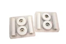 Pack Jqk DSB5-WH-P4 Door Stop White Stainless Steel Swing Hardware. Fixed Price $11.99.