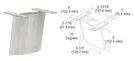 Crl SCS6A Brushed Stainless Angled 6" Steel Support. Fixed Price $504.88.