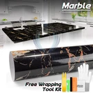 Gloss Marble Granite Vinyl Wrap Sticker Wallpaper Kitchen Home Counter Top 6731. Fixed Price $245.00.