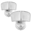 2-PACK Motion Sensor Flood Lights Battery Powered 5000K Led Twin Head White. Fixed Price $34.99.