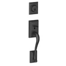 Schlage Addison Exterior Handleset With Deadbolt, Matte Bl. Fixed Price $173.75.