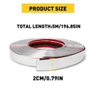 Pvc Chrome Car Moulding Trim Strip Door Guard Protector 2CM/0.8INCH 5M/16FT. Fixed Price $14.49.