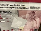 Broan-nutone QTXEN080FLT Ventilation Fan, White Open Box. Fixed Price $295.00.