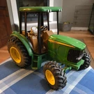 John Deere Toy Tractor Ertl 1/16 Scale 10" Long X 1/4" Wide 7 3/4" Tall. Fixed Price $21.00.
