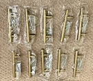Goldenwarm Brushed Cabinet Pulls 3 Hole Centers 10 Pack. Fixed Price $17.49.