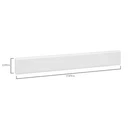 Glacier Bay Newport Cultured Marble Lite Sidesplash In White 17.6" NSS19GBCOM-W. Fixed Price $26.00.